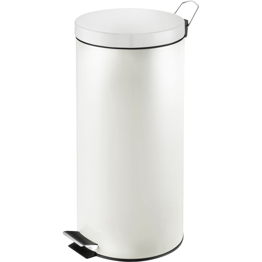 Pedalspand, V-Part, hvid, stål, 30 l, med inderspand i plast