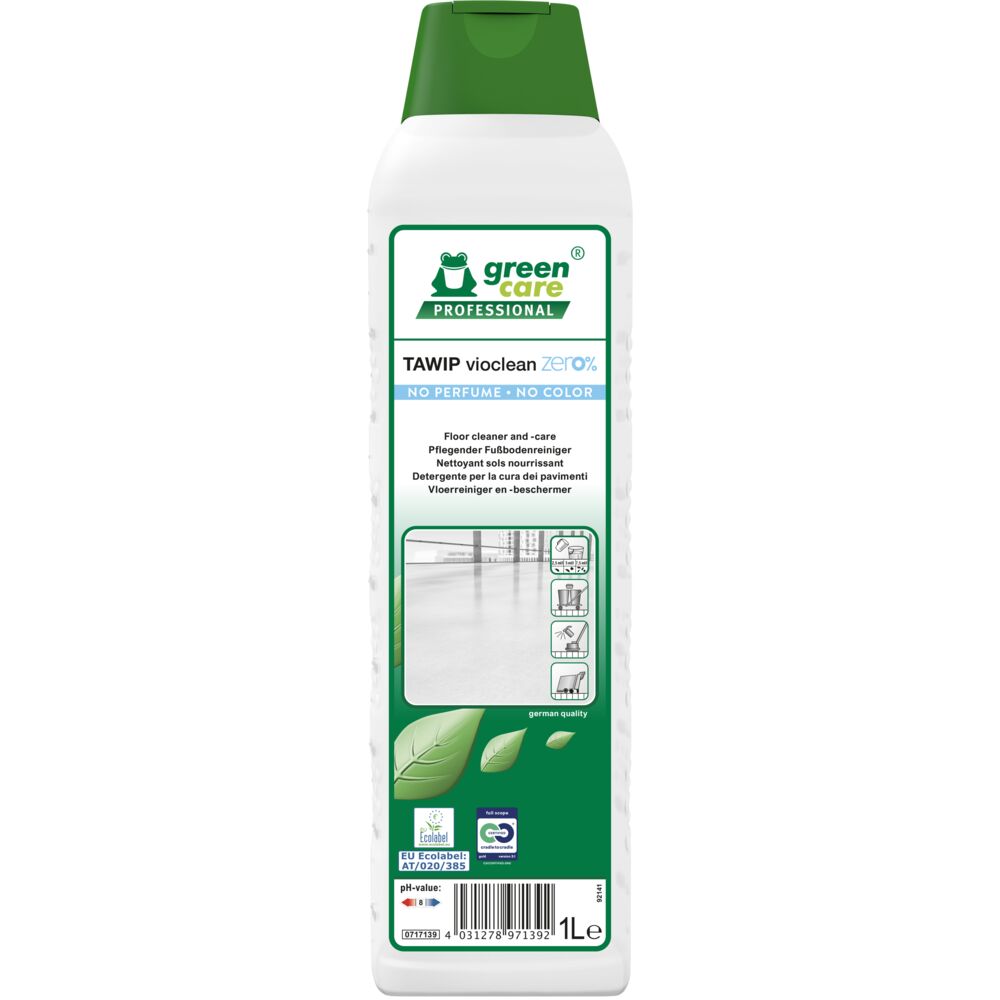 Gulvpleje, Green Care Professional TAWIP Vioclean Zero%, 1 l, uden voks, farve og parfume