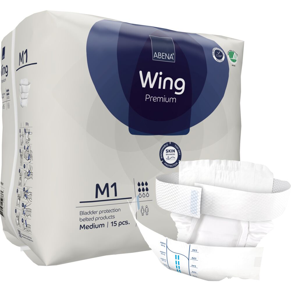 Bælteble, ABENA Wing Premium, M1, blå farvekode