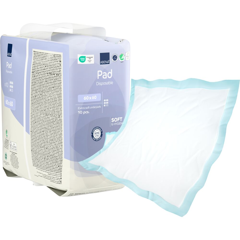 Extra soft disposable, ABENA Pad, 60x60cm, usteril