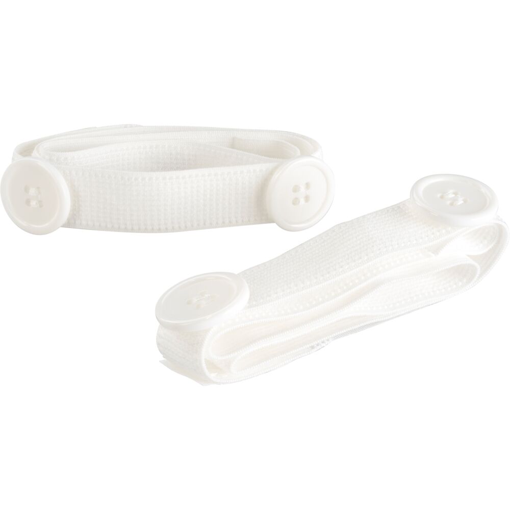 Fikseringsbånd, Greaturo, 60x2cm, hvid, 2 stk. pr. pose, med knapper, usteril