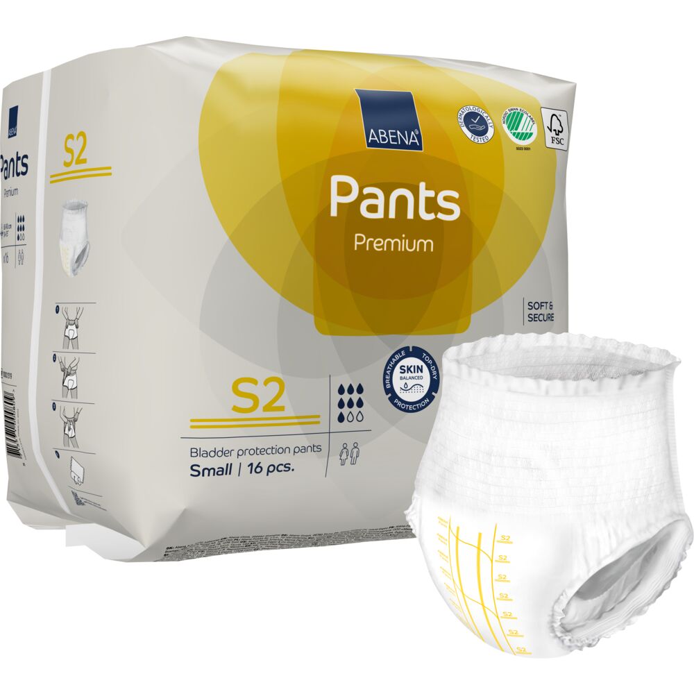 Bukseble, ABENA Pants Premium, S2, gul farvekode
