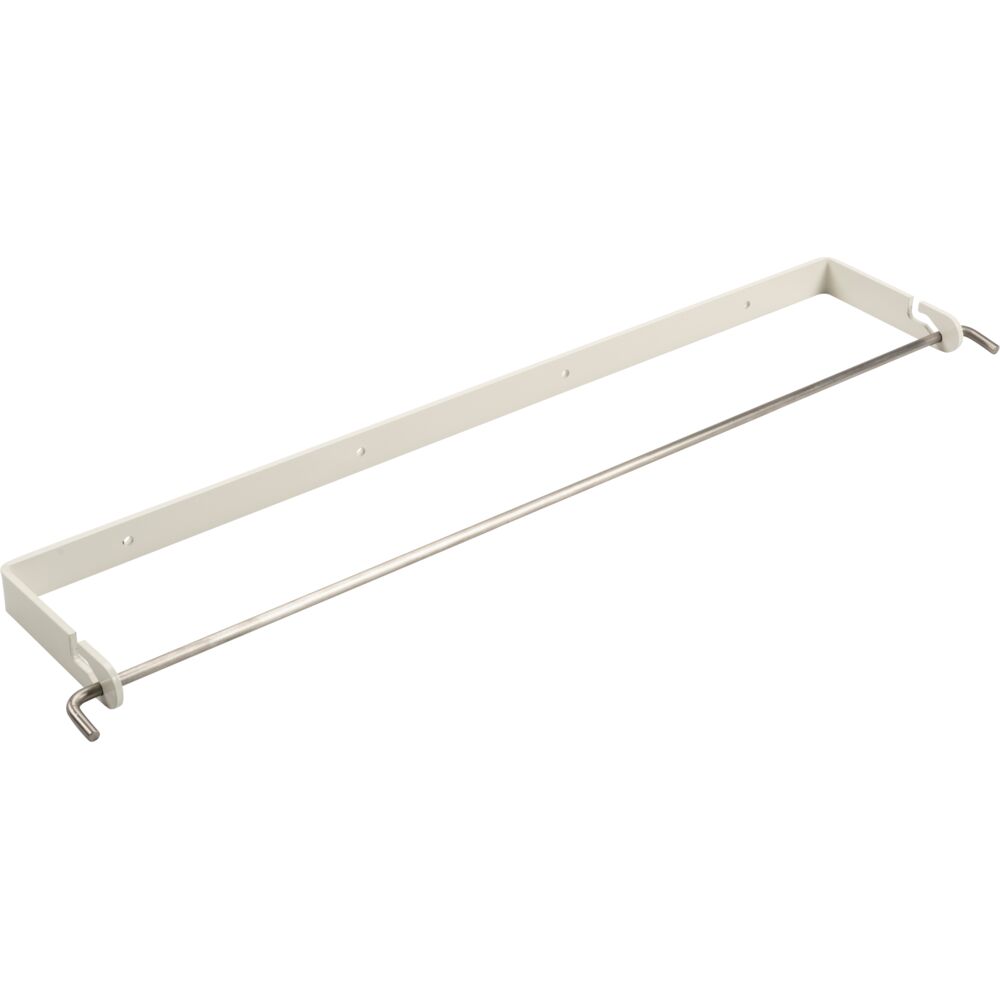 Dispenser til lejepapir, neutral, 77cm, hvid, metal, til lejepapir med max bredde på 70 cm