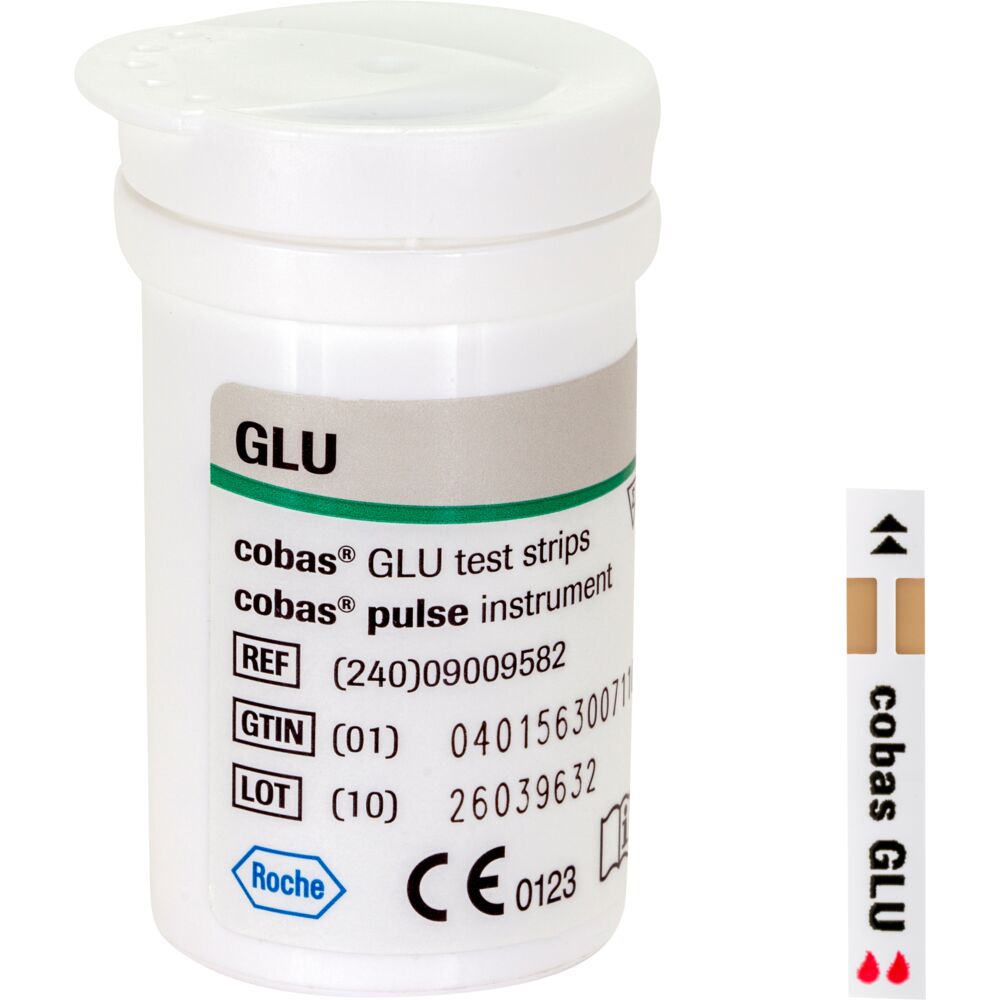 Teststrimler, Cobas, glucose