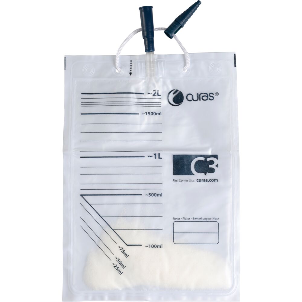 Tømmepose, Curas, 22,5x21cm, 2 l, NRV, singlepak