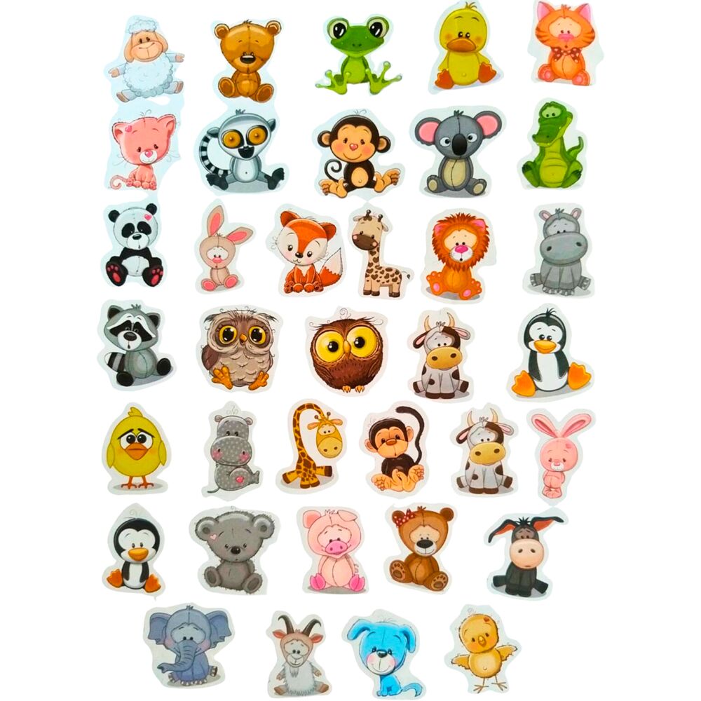 Legetøj, klistermærker med dyreunger, ftalatfri