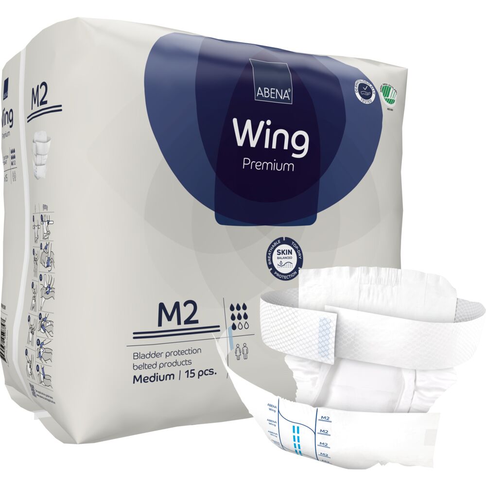 Bælteble, ABENA Wing Premium, M2, blå farvekode