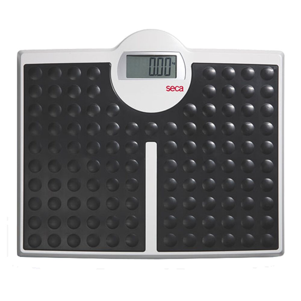 Personvægt, Seca 813, 37,3x43,3x4,7cm, sort, Med bred trædeflade, max 200 kg