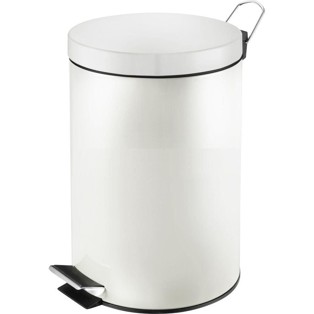 Pedalspand, V-Part, hvid, stål, 20 l, med inderspand i plast
