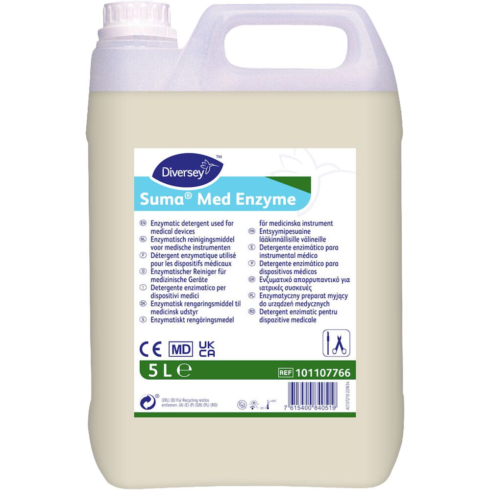 Instrumentopvask, Diversey Suma Med Enzyme, 5 l, uden farve og parfume