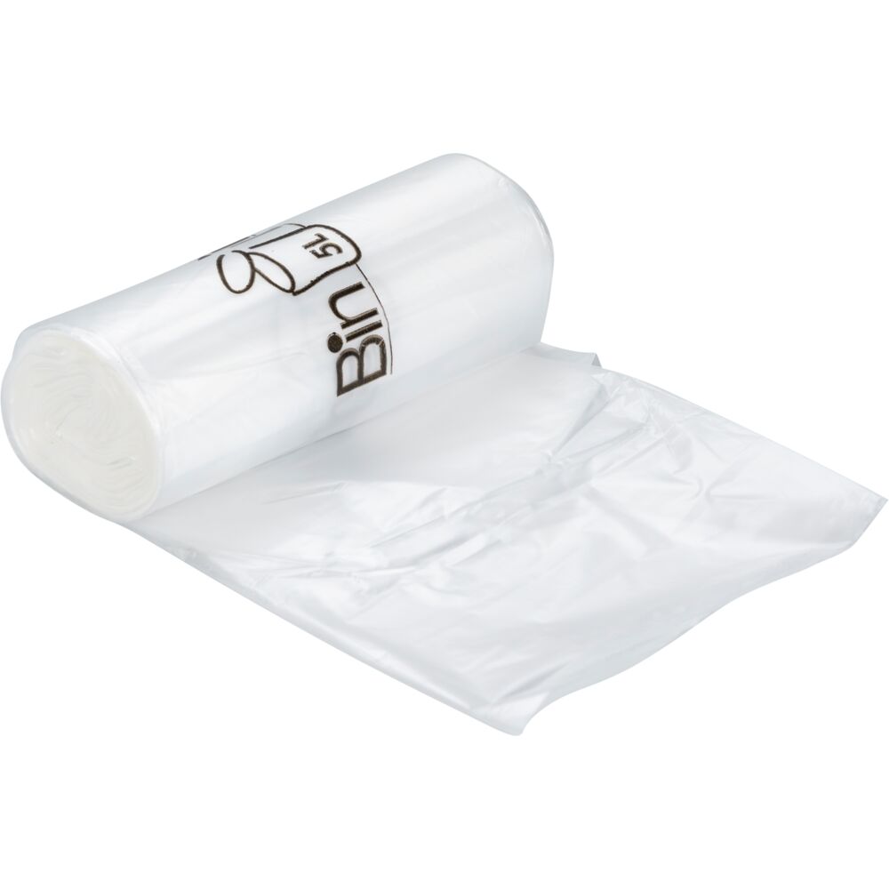 Spandepose med stjernebund, ABENA Bin-Line, 5 l, klar, LLDPE/virgin, 34x39cm