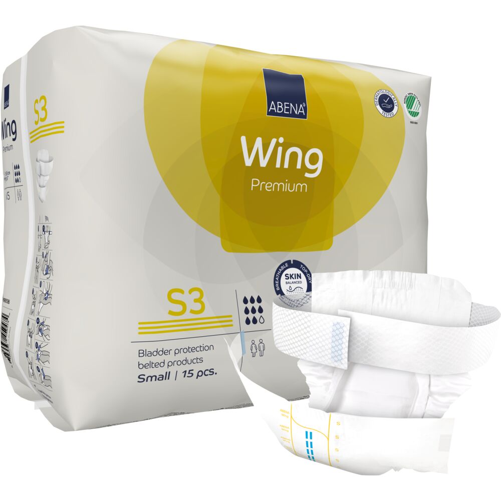 Bælteble, ABENA Wing Premium, S3, gul farvekode