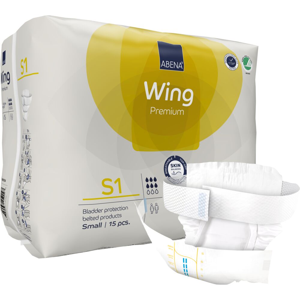 Bælteble, ABENA Wing Premium, S1, gul farvekode