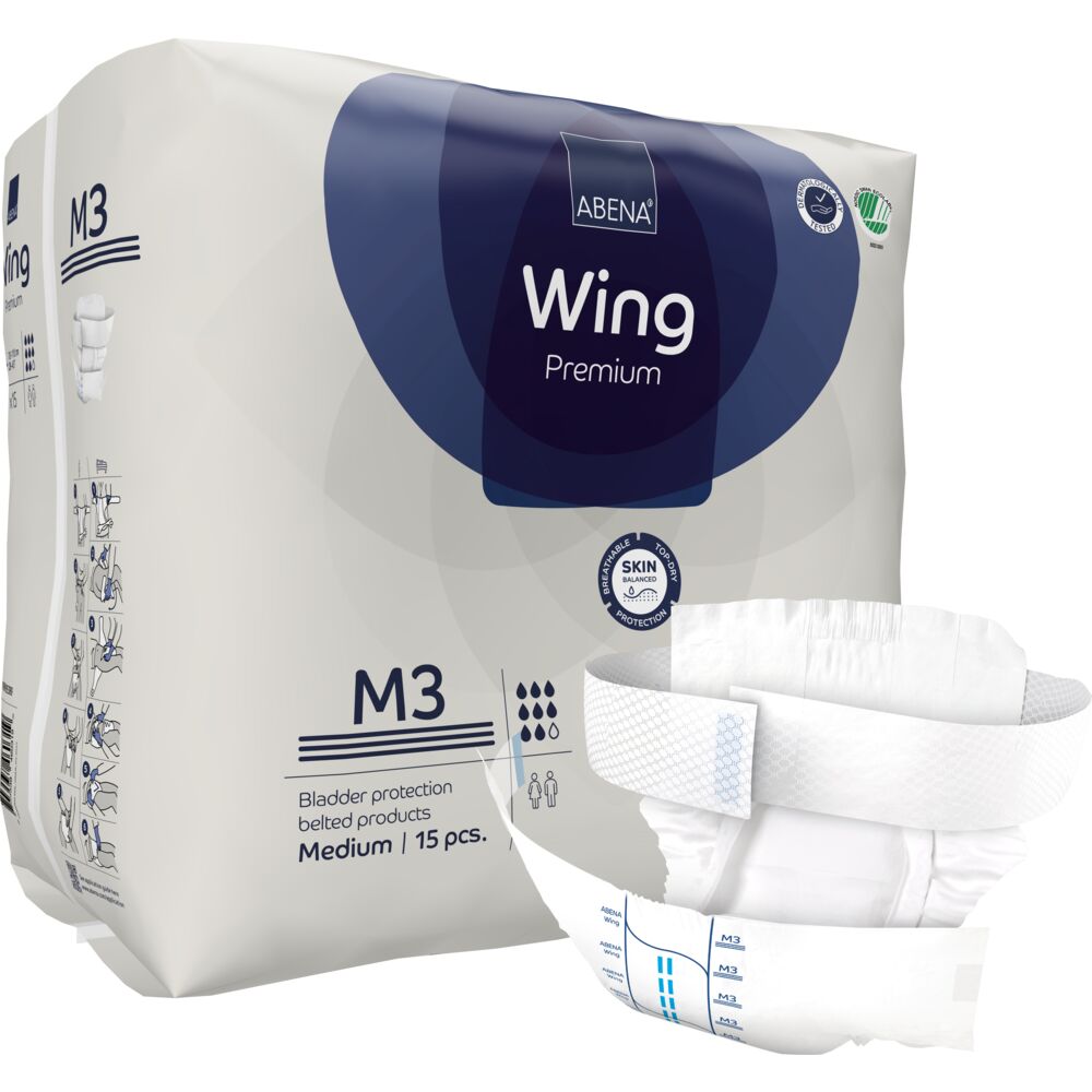 Bælteble, ABENA Wing Premium, M3, blå farvekode