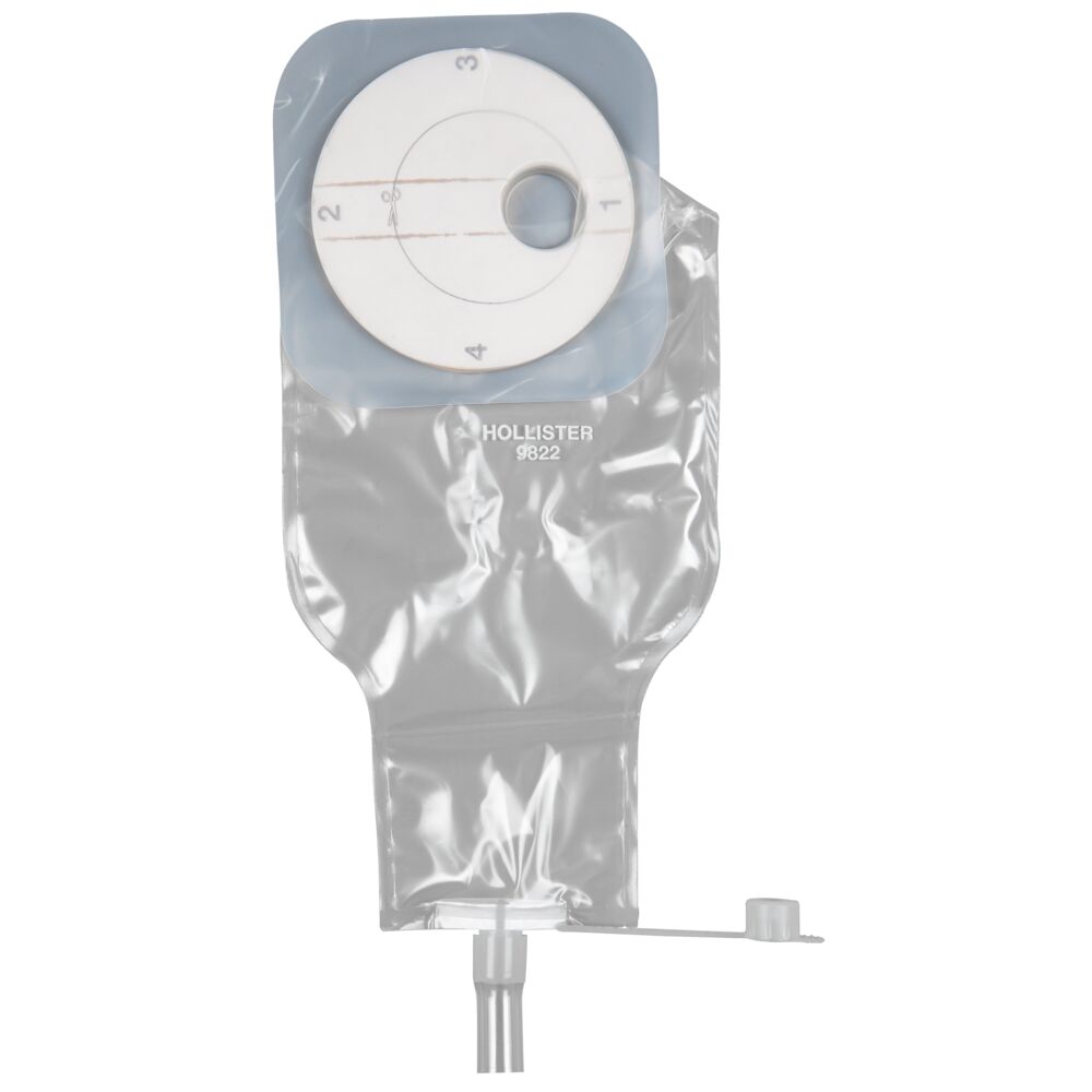 Fækalpose, Incare, 500 ml, etkammer, opklipbar, selvklæbende, tømbar, med termometer kanal