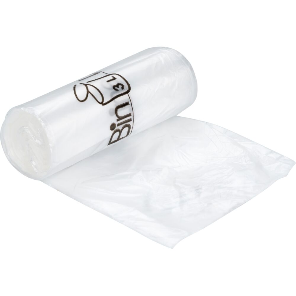 Spandepose med stjernebund, ABENA Bin-Line, 3 l, klar, LLDPE/virgin, 29x35cm