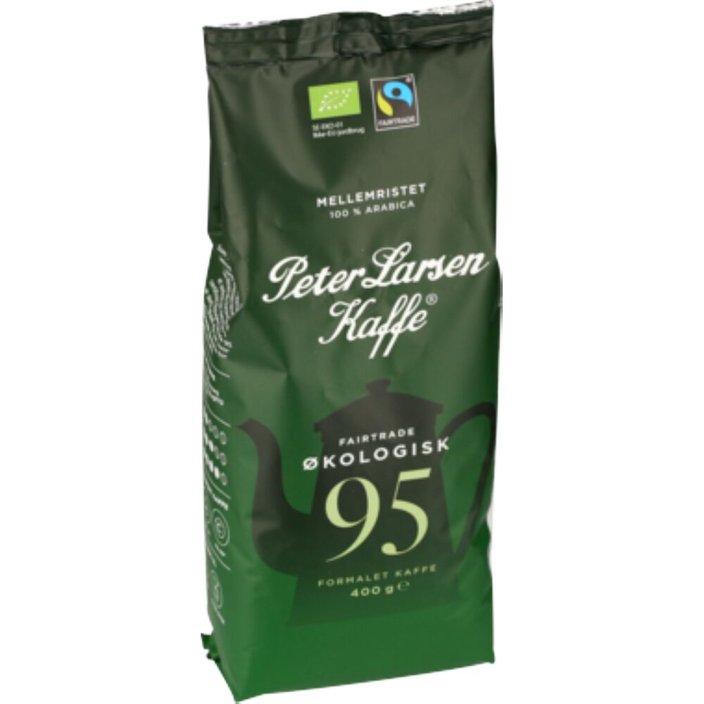 Kaffe, Peter Larsen Blanding 95, formalet, økologisk, 400 g