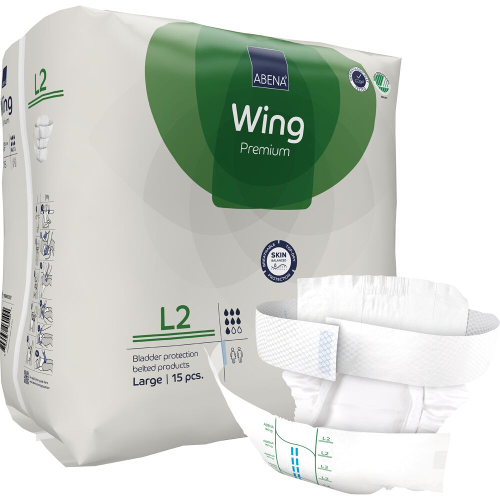 Bælteble, ABENA Wing Premium, L2, grøn farvekode