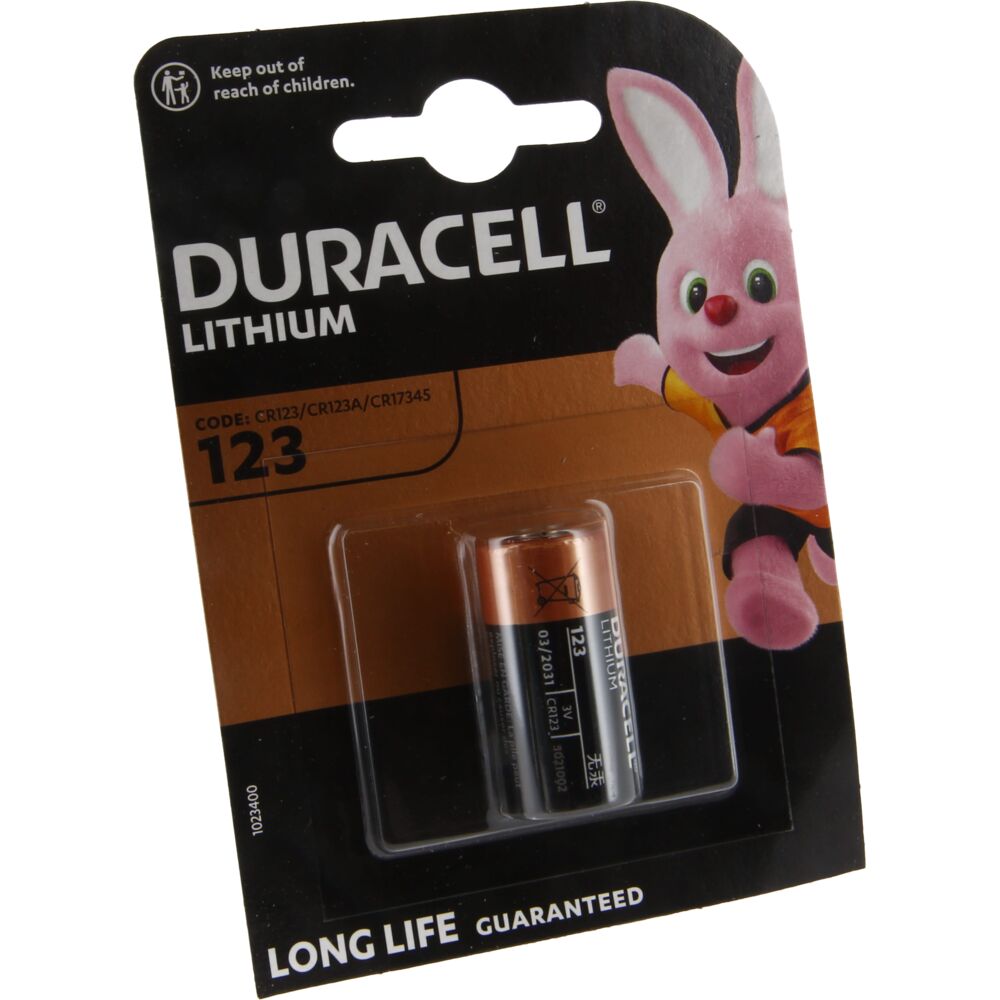 Batteri, Duracell, Lithium, CR123A