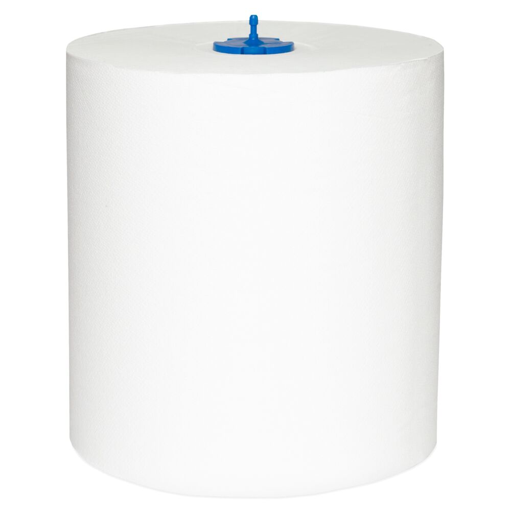 Håndklæderulle, Tork H1 Universal, 1-lags, 280m x 21cm, Ø19cm, hvid, genanvendt papir, system