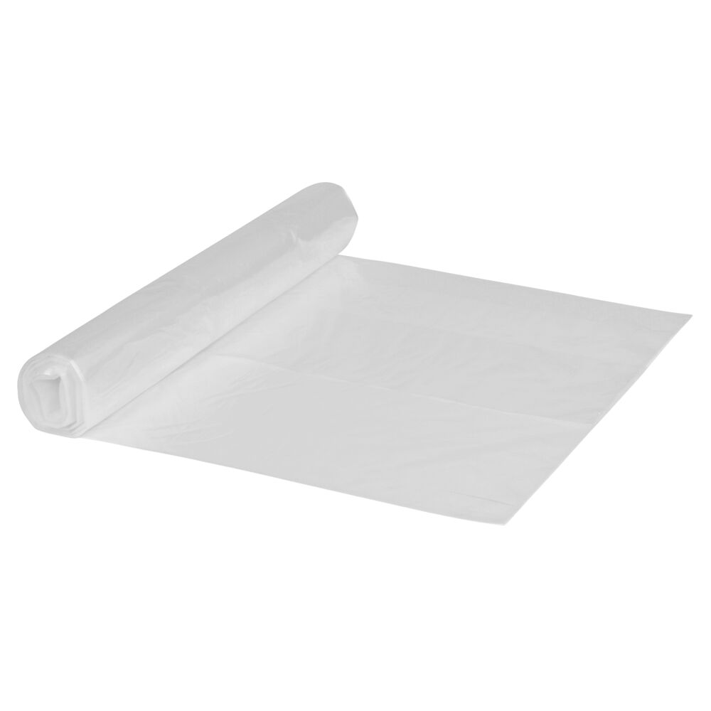 Sæk, 60 l, klar, LDPE/genanvendt, 55x103cm