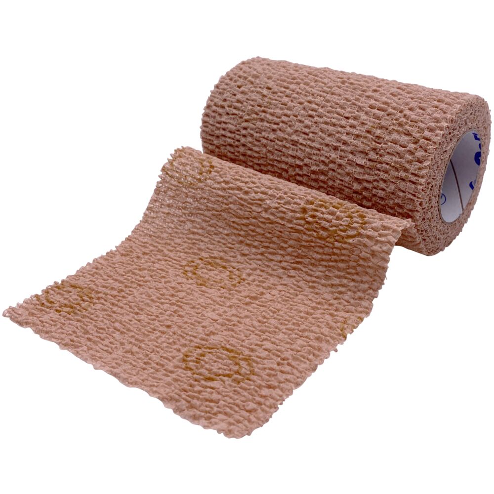 Kompressionsbind, Coflex TLC Lite, 3,5m x 10cm, beige, lag 2, m/visuel indikator, latexfri, usteril