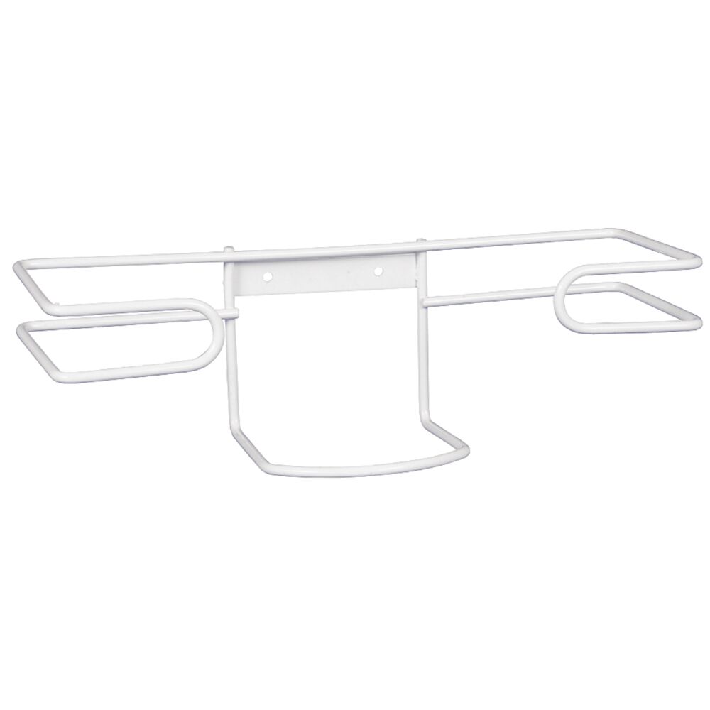 Handskestativ, 8x27x10,3cm, hvid, metal, universal, til 1 æske, ikke justerbar