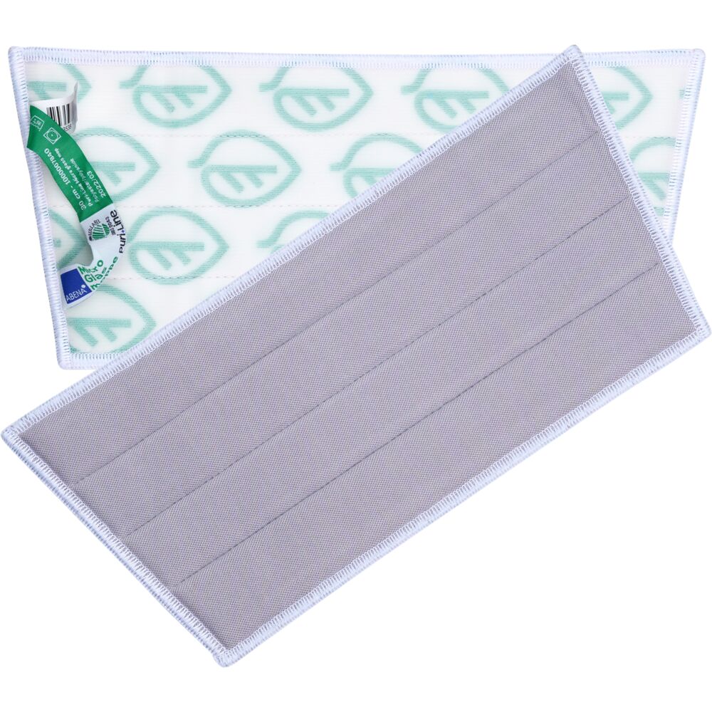 Glasmoppe, ABENA Puri-Line, grå, mikrofiber, 30 cm, 80% recycle