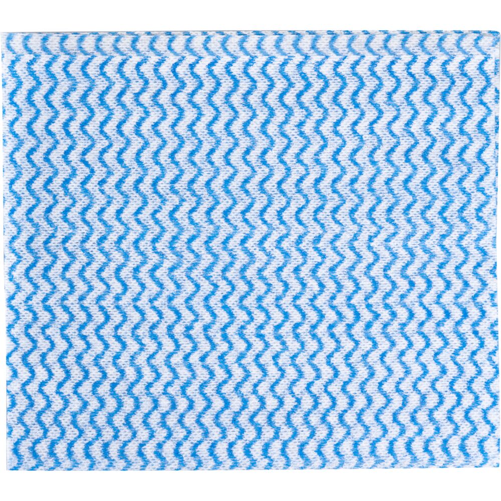 Rengøringsklud, 50x35cm, flerfarvet, viskose, blå, engangs