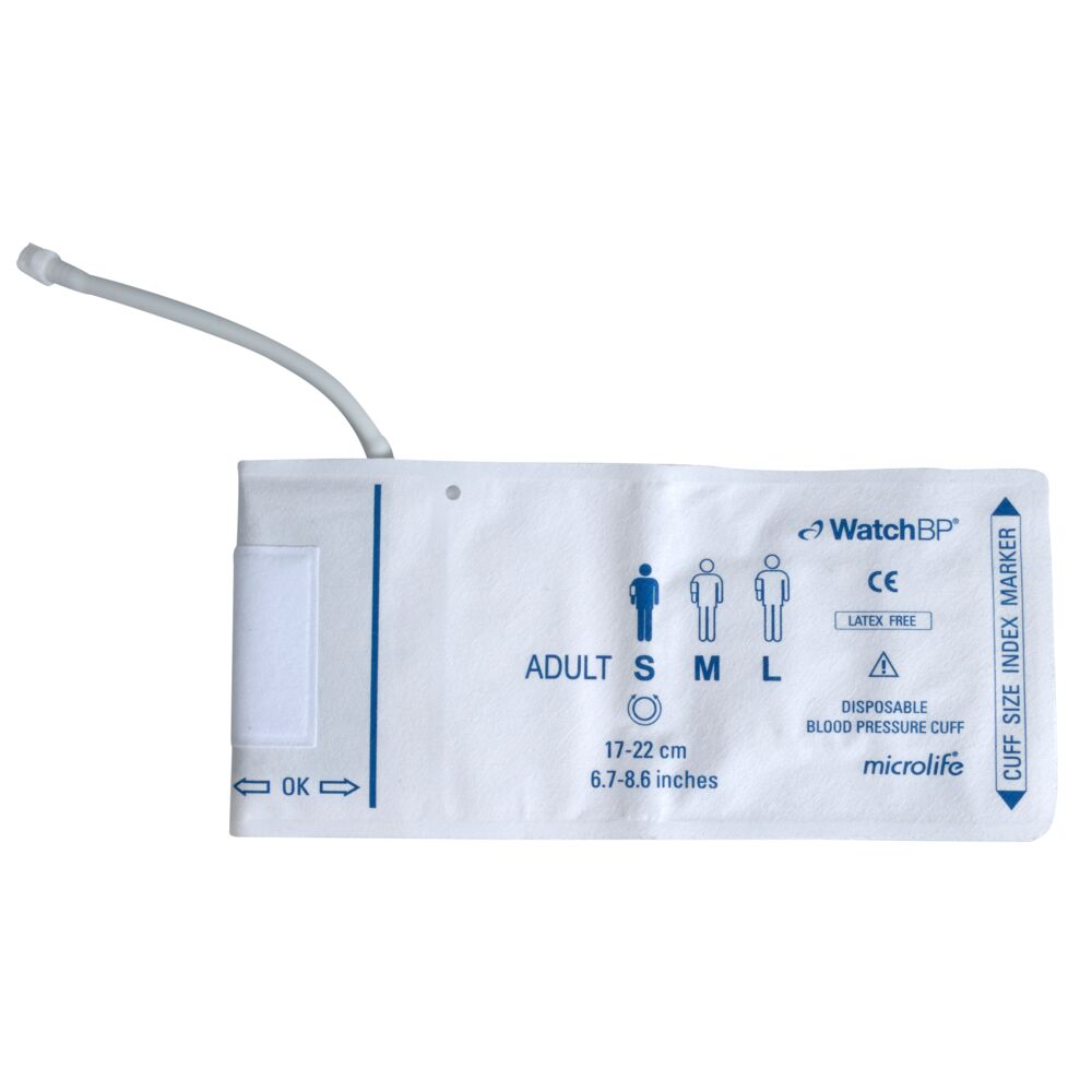 Manchet, Microlife, S, 40,7x11,5mm, 17-22 cm, èn-patients, engangs