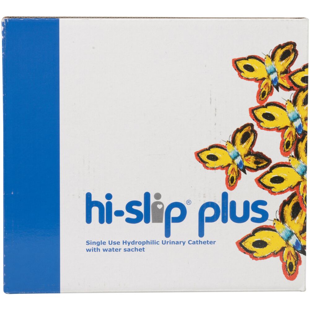 Engangskateter, Hi-slip Plus, nelaton, CH 16, 15cm, coated, female
