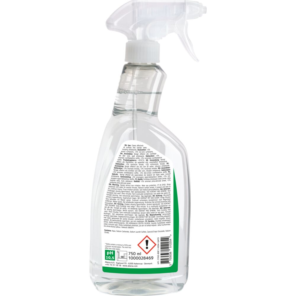 Universalrengøring, ABENA Puri-Line, 750 ml, klar-til-brug, uden farve og parfume