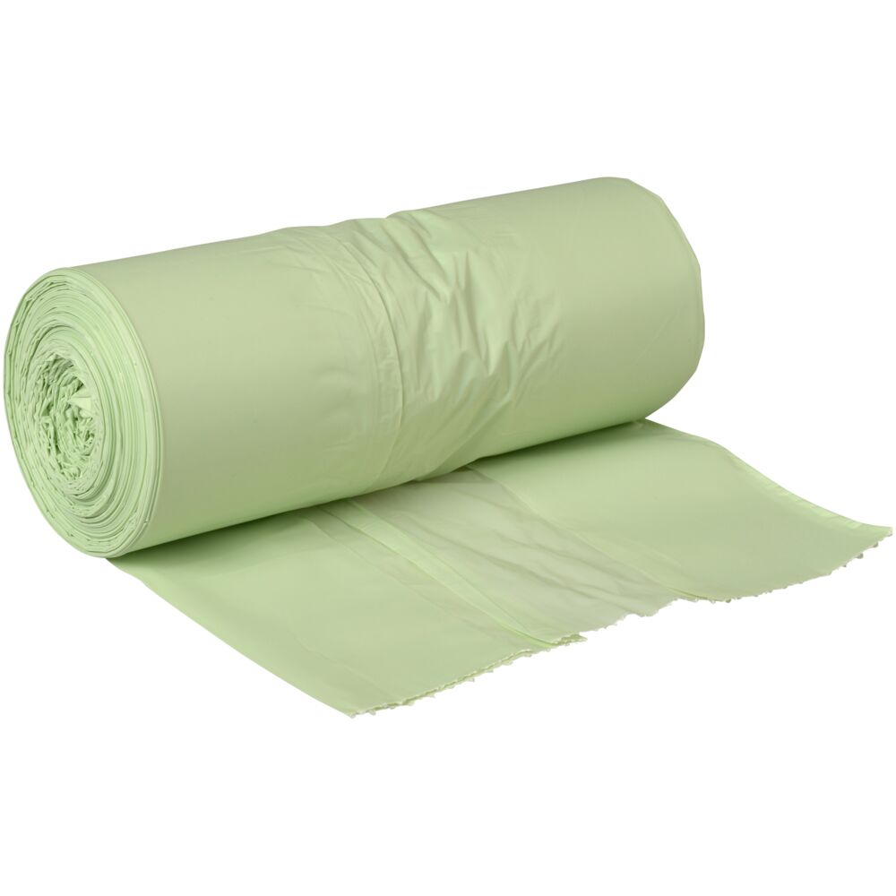 Biopose, ABENA Bio-Line, 20 l, transparent grøn, stivelse/komposterbart polyesters, 45x55cm