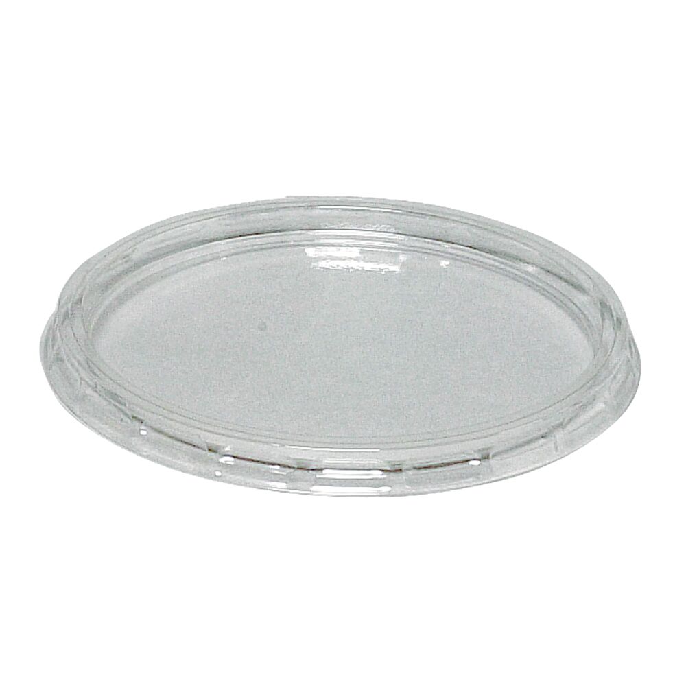 Låg, Ø9,5cm, klar, RPET, til bæger