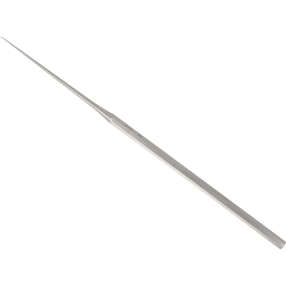 Ørehage, Rudolf, 16cm, lige håndtag, 90 gr. vinklet nål, spids, 1,0mm
