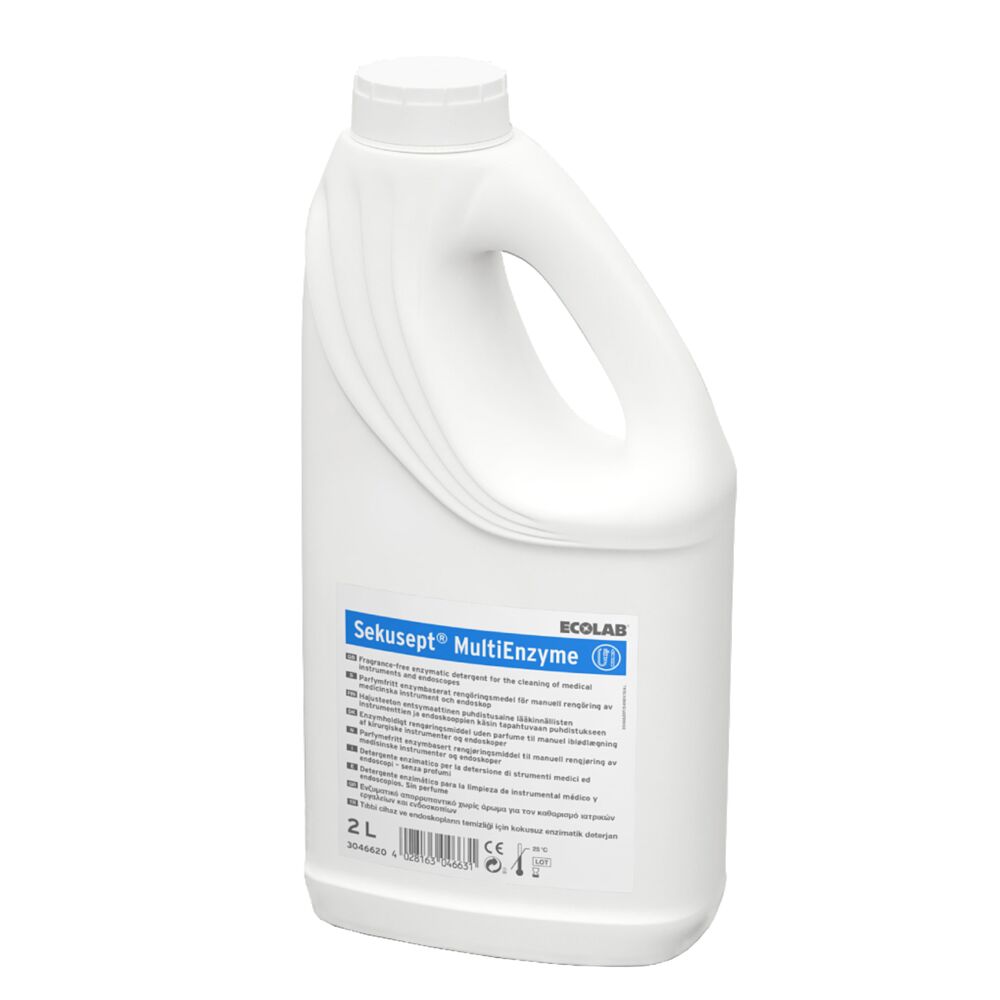 Instrumentopvask, Ecolab Sekusept MultiEnzyme, 2 l, med farve, uden parfume