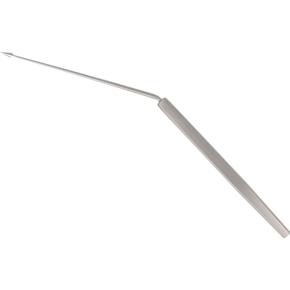 Paracentesekniv, Rudolf, 16,5cm,  spydformet, vinklet håndtag