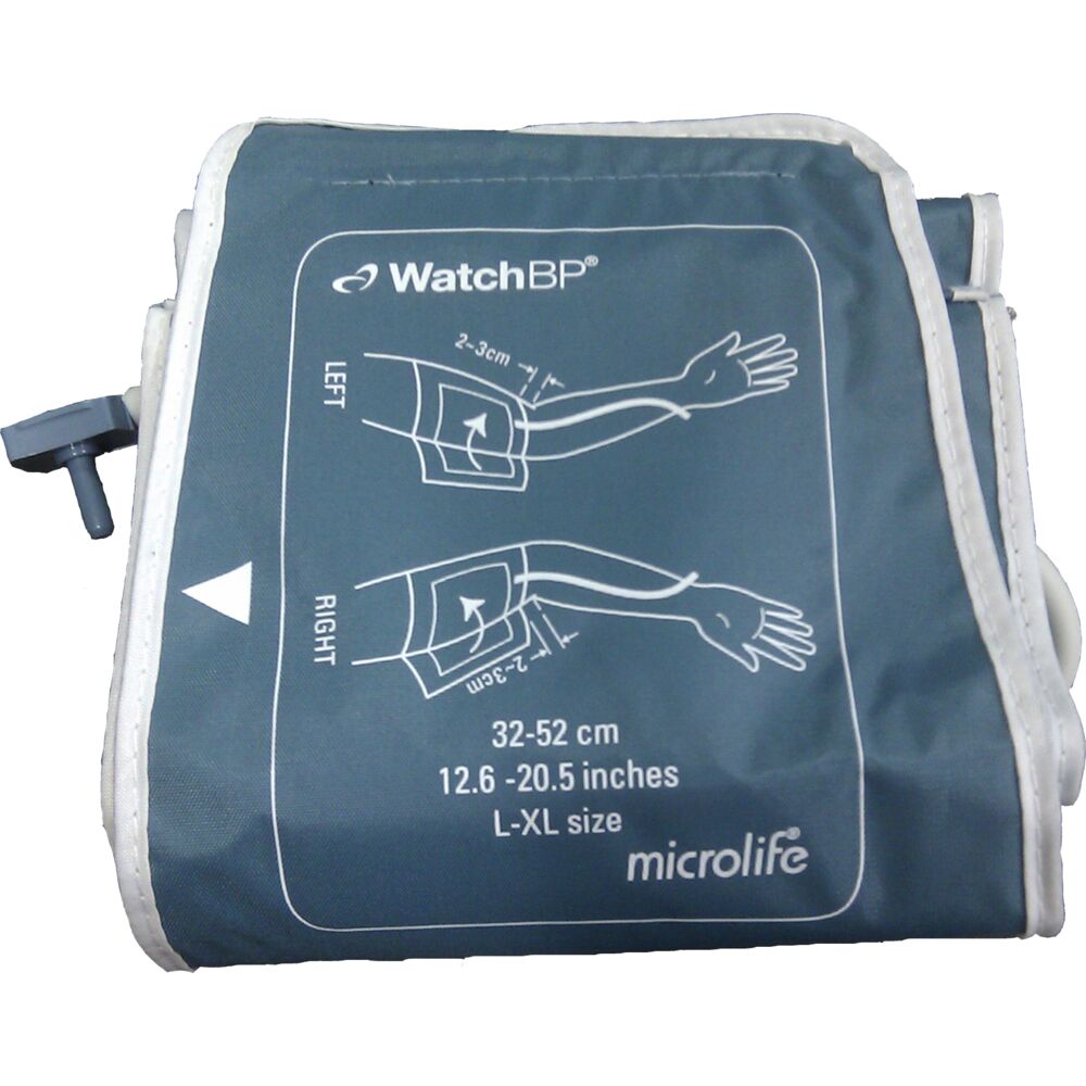 Manchet, Microlife, L/XL, blå, til Watch BP Office 2G basic, Ø 32-52 cm