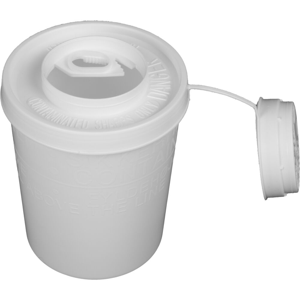 Kanyleboks, Uson, 11cm, Ø9cm, 500 ml, hvid