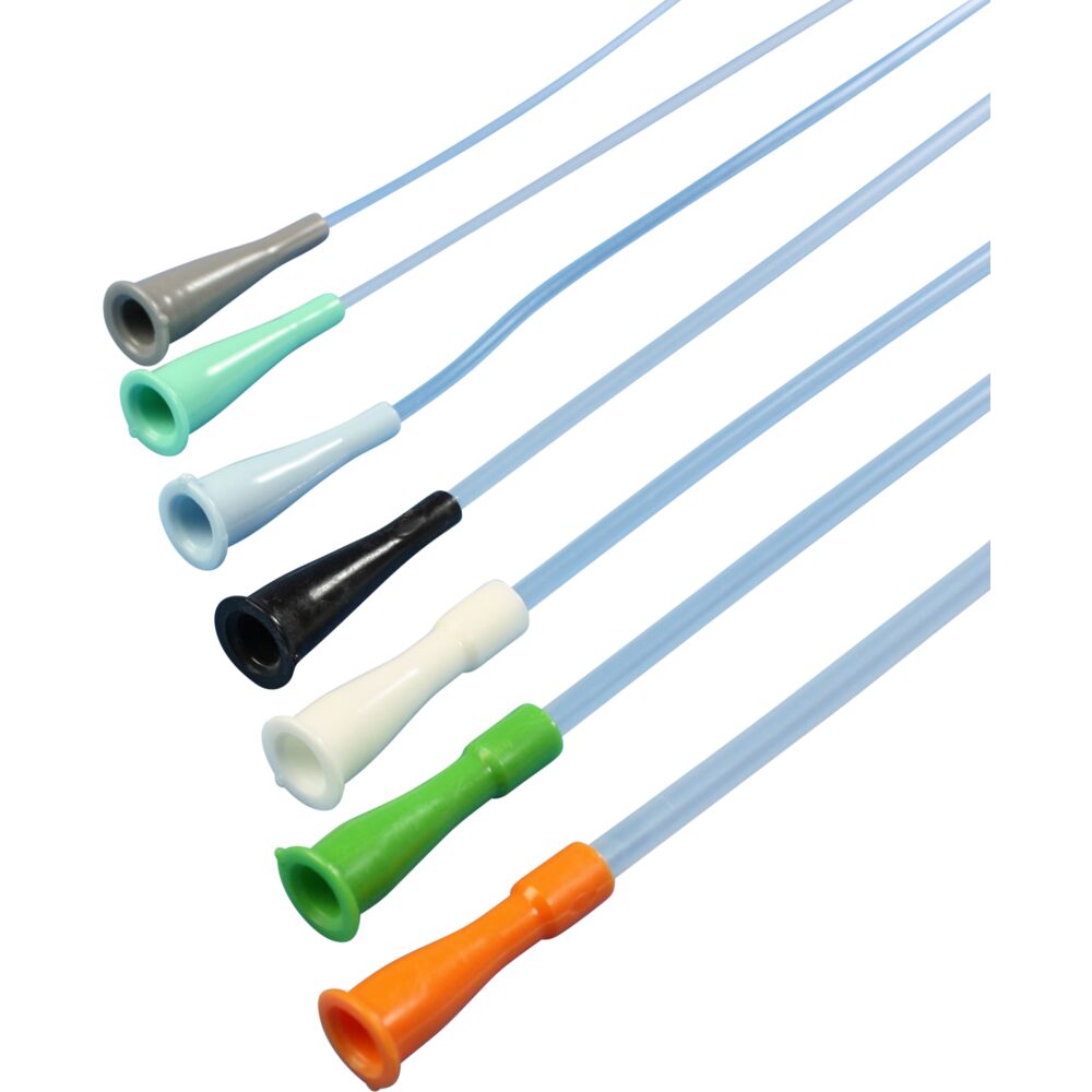 Sugekateter, Mediplast, CH 06, 53cm, grøn, lige spids, steril