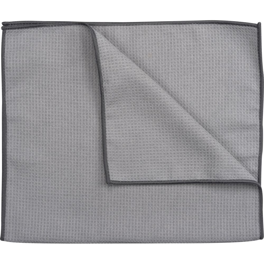 Viskestykke, 70x40cm, grå, mikrofiber, vaffel vævet