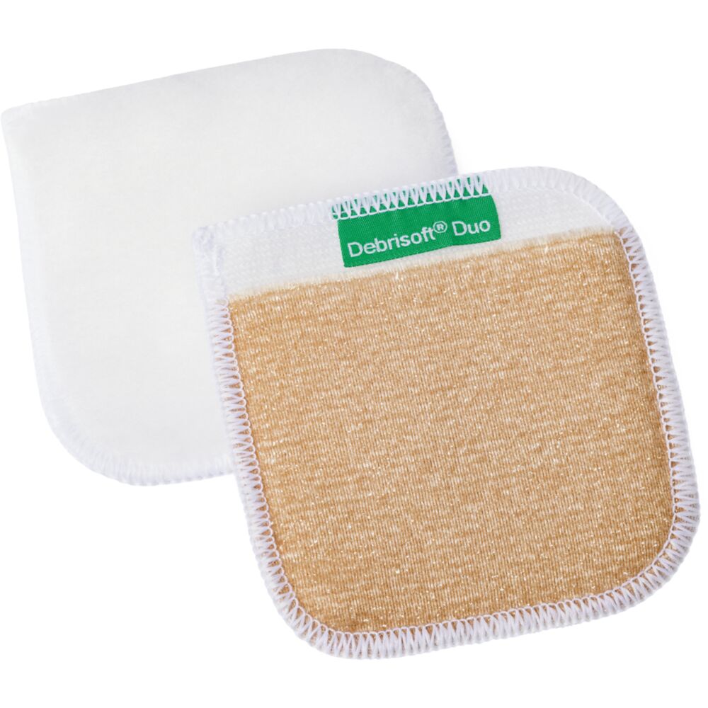 Sårrens, Debrisoft Duo, 10x10cm, udformet som handske, steril