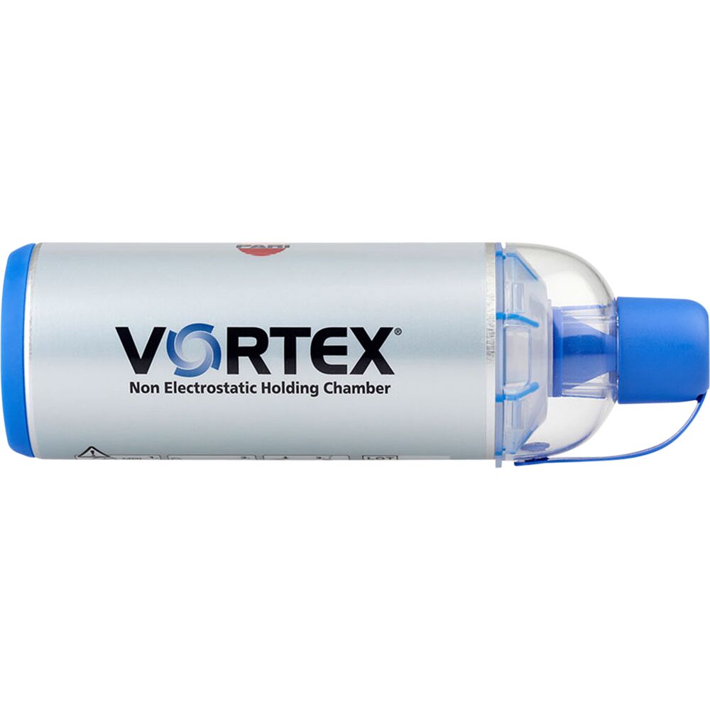 Spacer, Vortex, blå, med mundstykke, uden maske