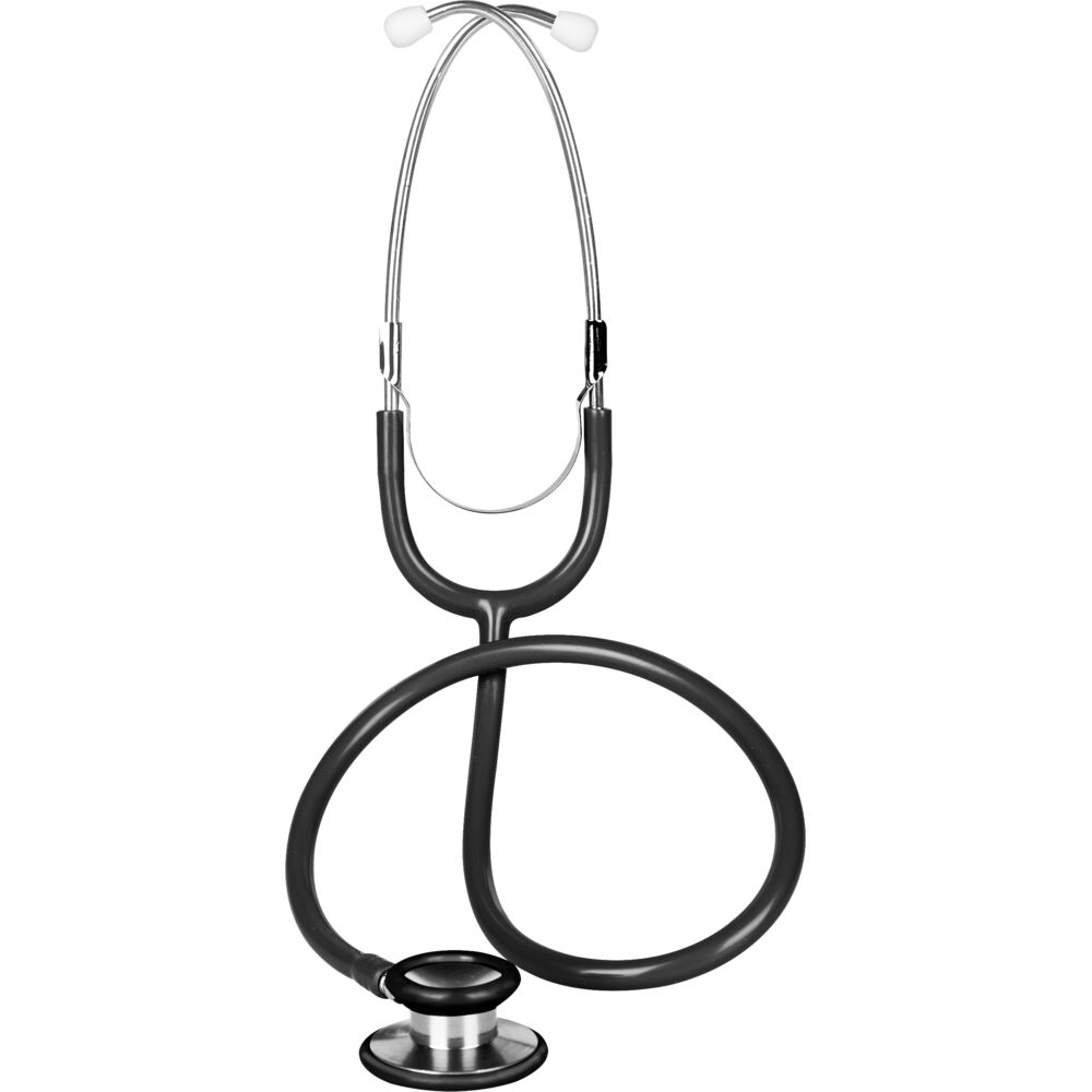 Stetoskop, 4,5cm, sort, vendbart