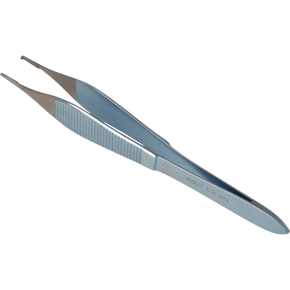 Pincet, Rudolf, Adson, 12cm, kirurgisk, lige, med hager