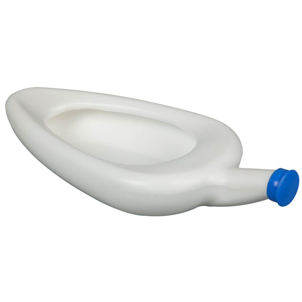 Bækken, 1000 ml, hvid, voksen, til kvinder, usteril, 1 stk, Urinkolber og bækken,