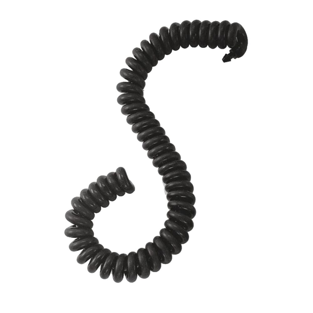 Spiralslange, sort, forlængerslange til manuelle blodtryksapparater