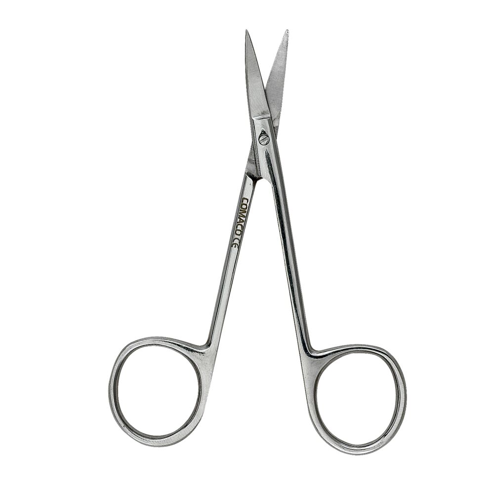 Saks, 11x5,2cm x 3mm, rustfrit stål, buet, spids/spids, fin