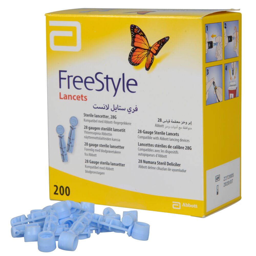 Lancetter, Freestyle, 28G, 200 stk.