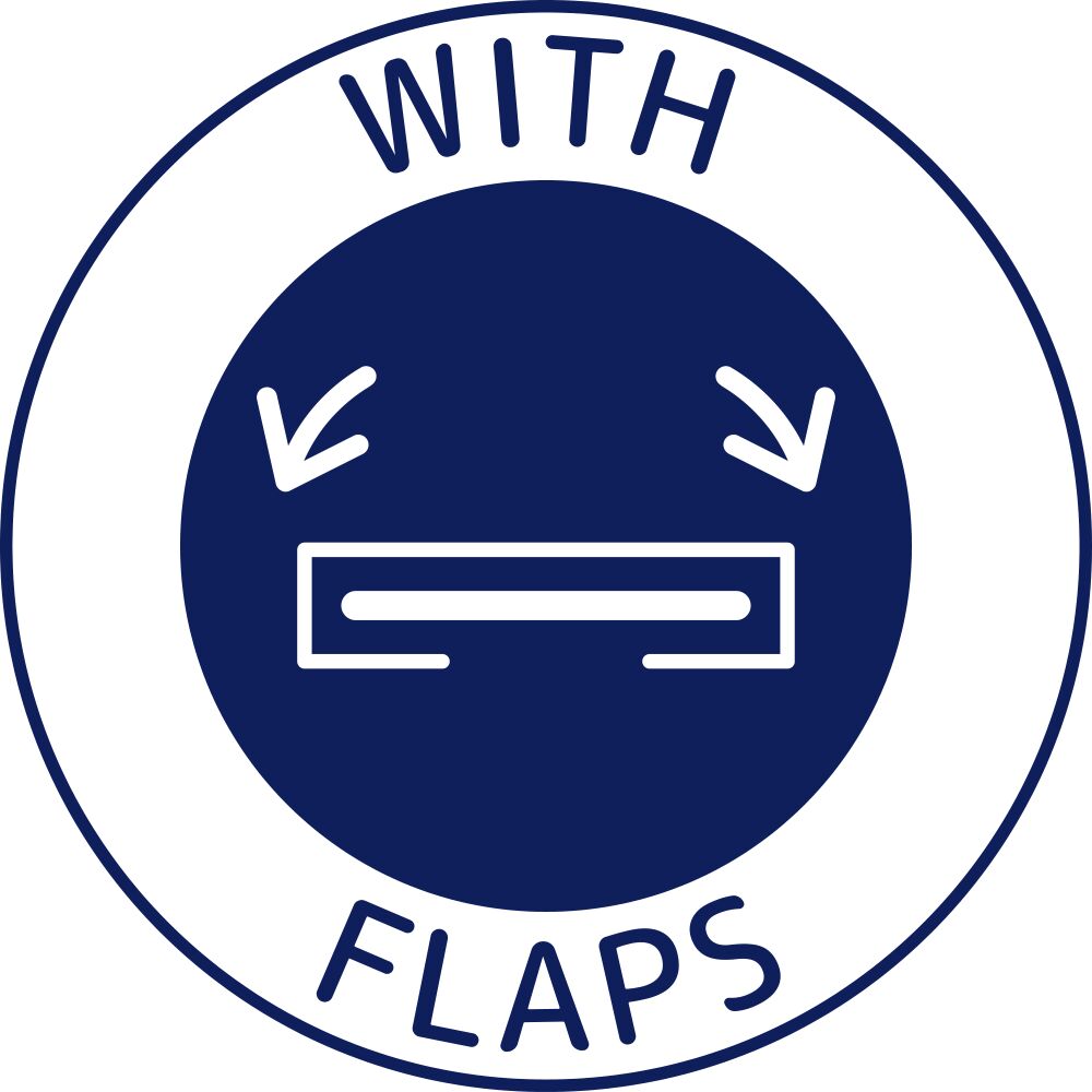 With flaps